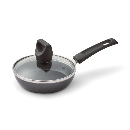 Sartén antiadherente con tapa de vidrio templado fácil cuidado cocina apta para lavavajillas nueva - Imagen 2 de 7