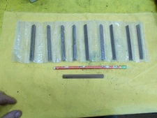 10 pc LOT TRIANGLE SHARPENING STONE 3/8" x 3/8" x 4" fine grit MADE IN USA