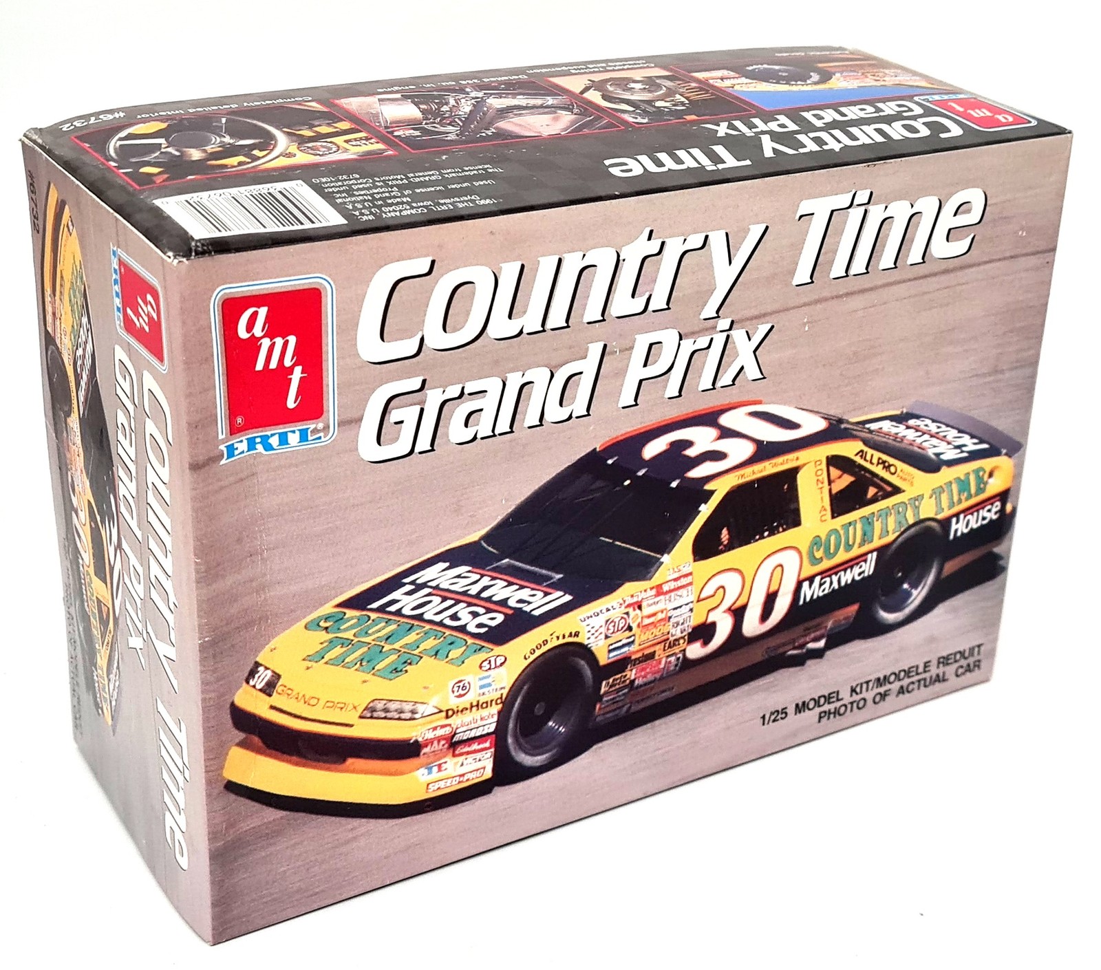 AMT 1/25 Pontiac Grand Prix Nascar Country Time Plastic Scale Model Car Kit