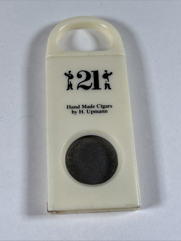 THE "21" CLUB NEW YORK NYC RESTAURANT WHITE CIGAR CUTTER