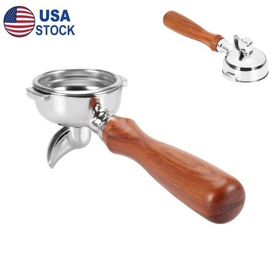58mm Single Spout Espresso Portafilter For E61 Grouphead Machine Wood Handle