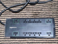 Amazon Basics Surge Protector Power Strip, 12-Outlet, 4000 Joules, 8ft Extens