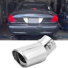 For Ford Crown Victoria 2" Curved Exhaust Tip Tailpipe Muffler Stainless Steel