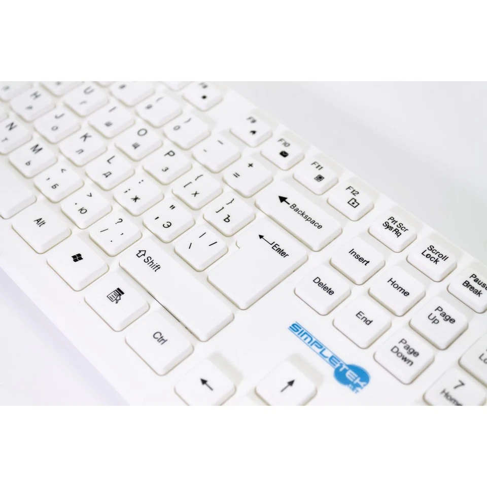 Wireless Mouse and Keyboard Kit Russian Layout White Set M&k Russian - Image 4 of 4