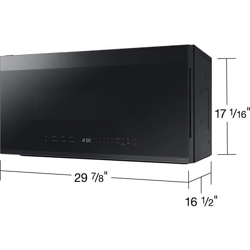 Nuevo Horno Microondas Samsung Over-the-Range - Modelo ME21DG6500MT Acero Negro Mate Foto 3 de 4