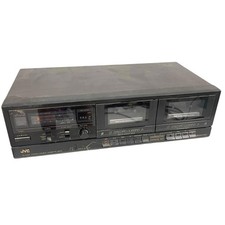 USED VINTAGE JVC TD-W106 STEREO DOUBLE CASSETTE DECK PLAYER RECORDER - HLBN