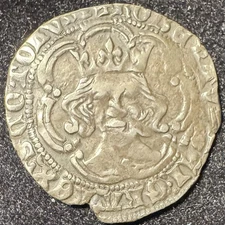 1390-1406 Scotland 1 Groat Silver King Robert III Edinburgh Mint