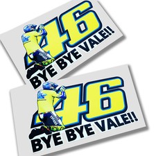 46 Rossi Bye Vale Sticker Motorrad Aufkleber Motorrad Grafik X 2 157mm