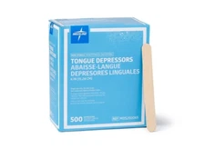 Medline Non Sterile & Splinter free Wooden Tongue Depressors - 6" (500/box)