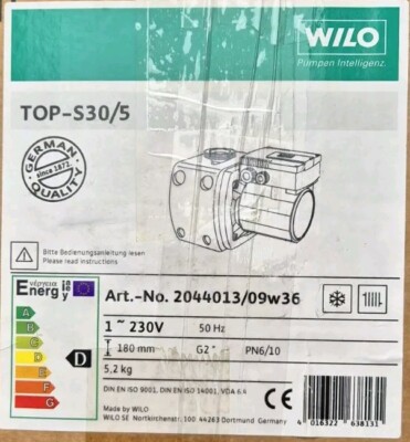 Wilo Top S 30/5 2044013 / 09w36 1~230V Pumpe Heizung #590