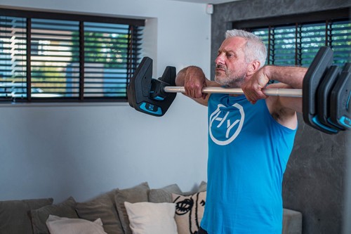 HyGYM 20kg Bomba Corporal Barra Set de Pesas Entrenamiento de Fuerza Gimnasio en Casa Entrenamiento - Imagen 6 de 7
