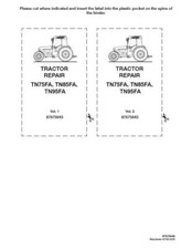 MANUALE DI SERVIZIO TRATTORE NEW HOLLAND TN75FA,TN85FA,TN95FA