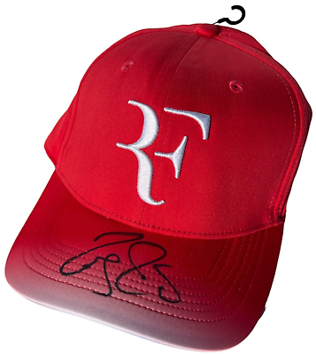 ROGER FEDERER SIGNED NIKE RF TENNIS HAT WIMBLEDON US SWISS ROGER FEDERER SIGNED NIKE RF TENNIS HAT WIMBLEDON US SWISS