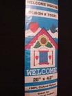OUTDOOR/INDOOR  DECORATIVE NYLON FLAG WELCOME HOUSE 28" X 42" NEW — photo 2