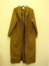 Travelsmith #6375 Womens Trench Hooded Coat Jacket Tan Sz Reg M Hooded And Bag