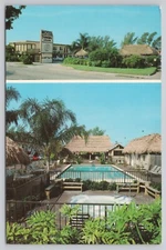 Fort Lauderdale Florida, Fairwinds Motel Advertising Pool, Vintage Postcard