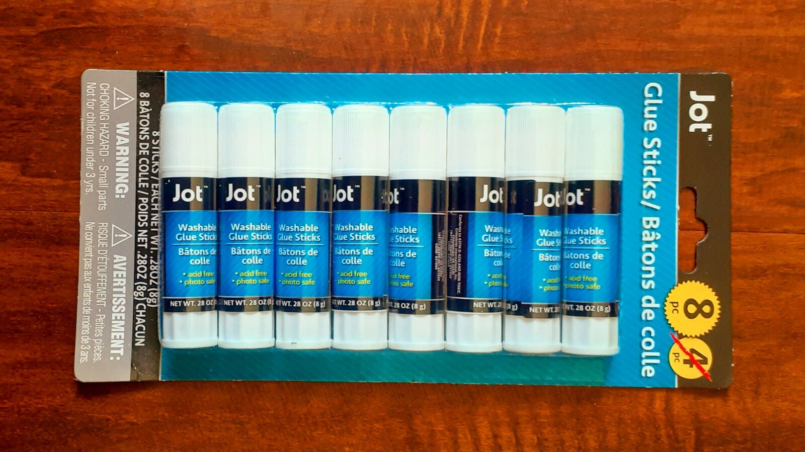 Jot Washable Glue Sticks, 8ct. Packs Acid Free Back to School School