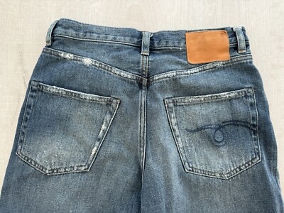 デニム・ジーパン R13 Woman Jeans Blue R13W3147 D897A R13 Jane Indigo Blue Multi Pocket Utility Jeans Size 25