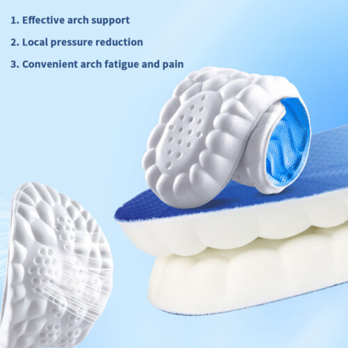 4D Work Boot Shoes Insoles Hiking Trainer Inner Gel Soles Foot Inserts Support - Picture 3 of 20