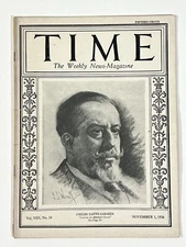 Time Magazine Nov 1, 1926 Giulio Gatti-Casazza, Diva Mary Garden, Marconi radio