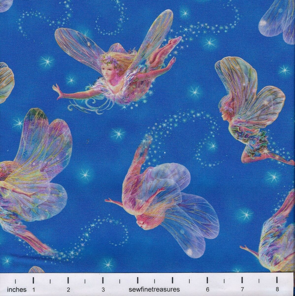 Dreamland Liz Dillon Flying FAIRIES BLUE Stars Fantasy Dreamland Liz Dillon Flying FAIRIES BLUE Stars Fantasy