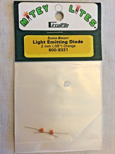 Circuitron - Mitey Lites - 800-9321 LED 2mm Naranja  | Zustand: New