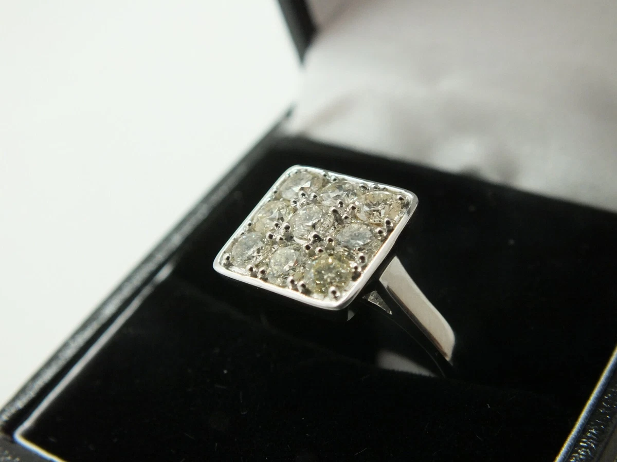 9 stone diamond sale ring