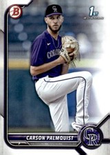 2022 Bowman #BD-31 Carson Palmquist FB Colorado Rockies