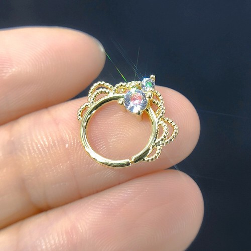 1Pc Surgical Steel Nose Ring Hoop Septum Piercing Cartilage Earrings Jewelry ↕ - Picture 13 of 20