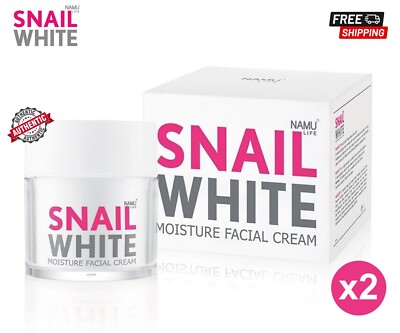 2x Snail White Facial Cream Snailwhite Moisture Recovery by Namu Life 50ml