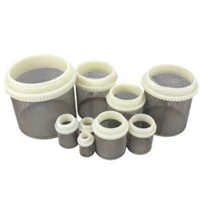 Strainer-Suction and Sump Filter, Stainless Steel Mesh 1/2" ~ 4" Nylon Threads