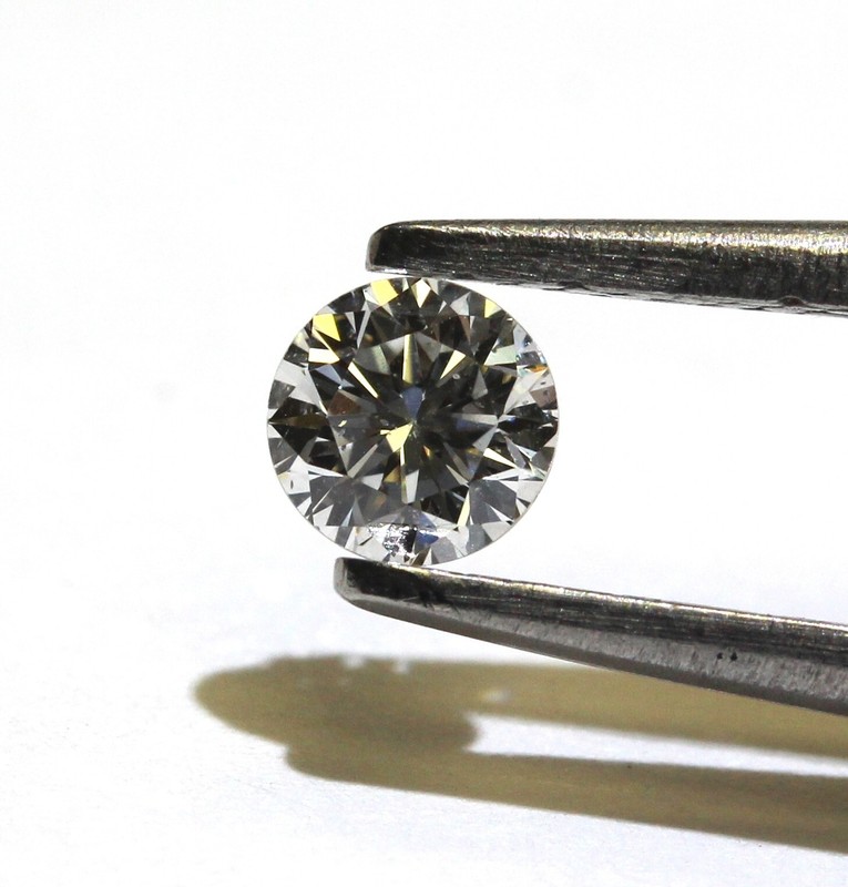 GIA certified .29ct SI2 H loose brilliant round diamond estate vintage Natural