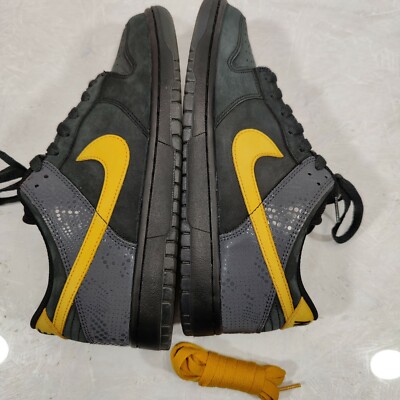Nike Dunk Low 6.0 Black Gold Dart Sneakers 314142-015 Shoes  display picture 1