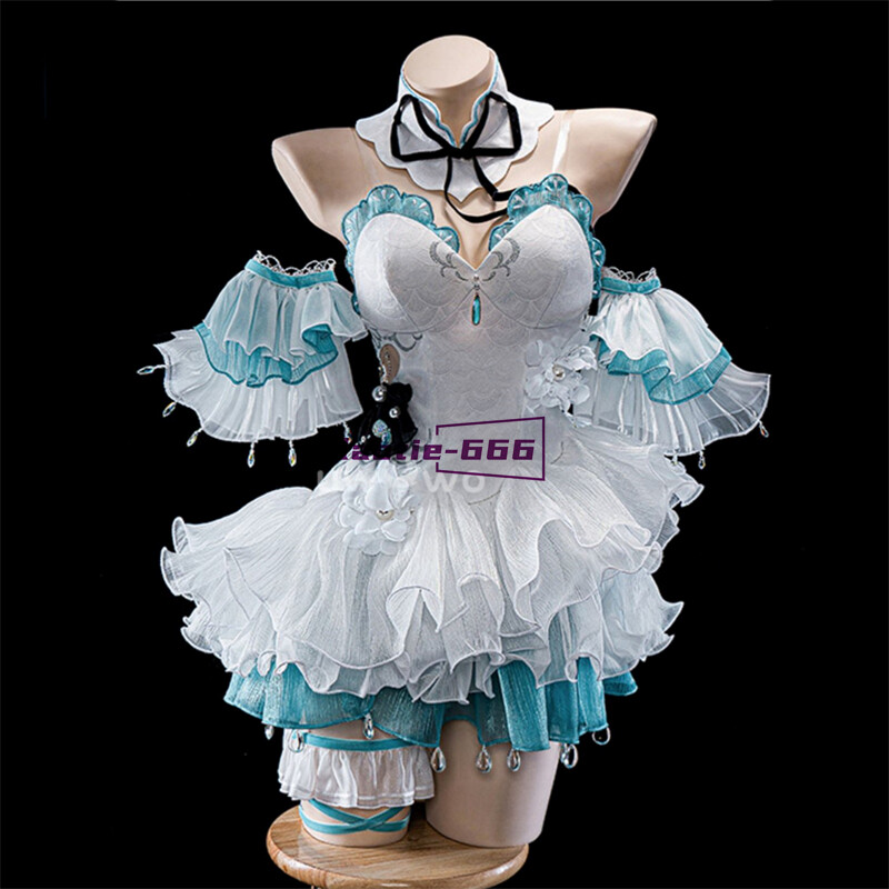 Disfraz de Disfraz Genshin Impact Furina para Mujer Niña Vestido Completo Focales Halloween