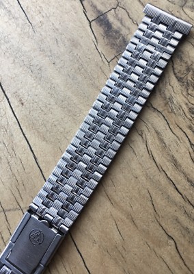 20 sold! Swiss NSA watch band ladies vintage ends 12 13 or 14mm 1960s/70s steel