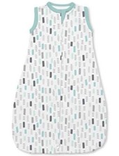Swaddle Me Sleeveless Sleep Sack Size Large White Cotton Unisex Gender Neutral