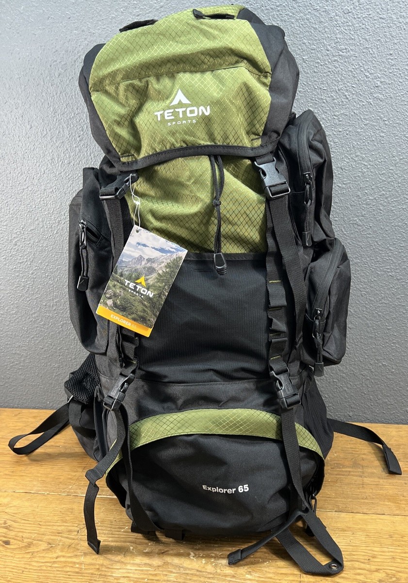 TETON Sports Explorer 65 Rucksack – 65 Liter, Internes Rahmen, Verstellbar, Regenschutz, Olive