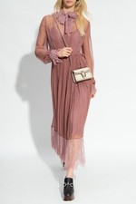 Gucci Plisse Silk Chiffon Dress- With Tags- RRP$8,900 AUD