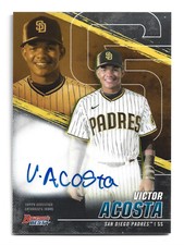 Victor Acosta AUTOGRAPH San Diego Padres 2021 Bowman's Best of 2021 AUTO 