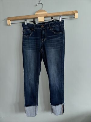 Pre-O 1822 Denim Taylor Wide Cuff Crop Jeans Sz:4