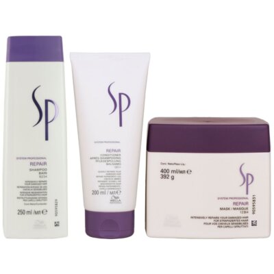 Wella SP Repair 250 ml Shampoo & 200 ml Conditioner & 400 ml Haarmaske Set