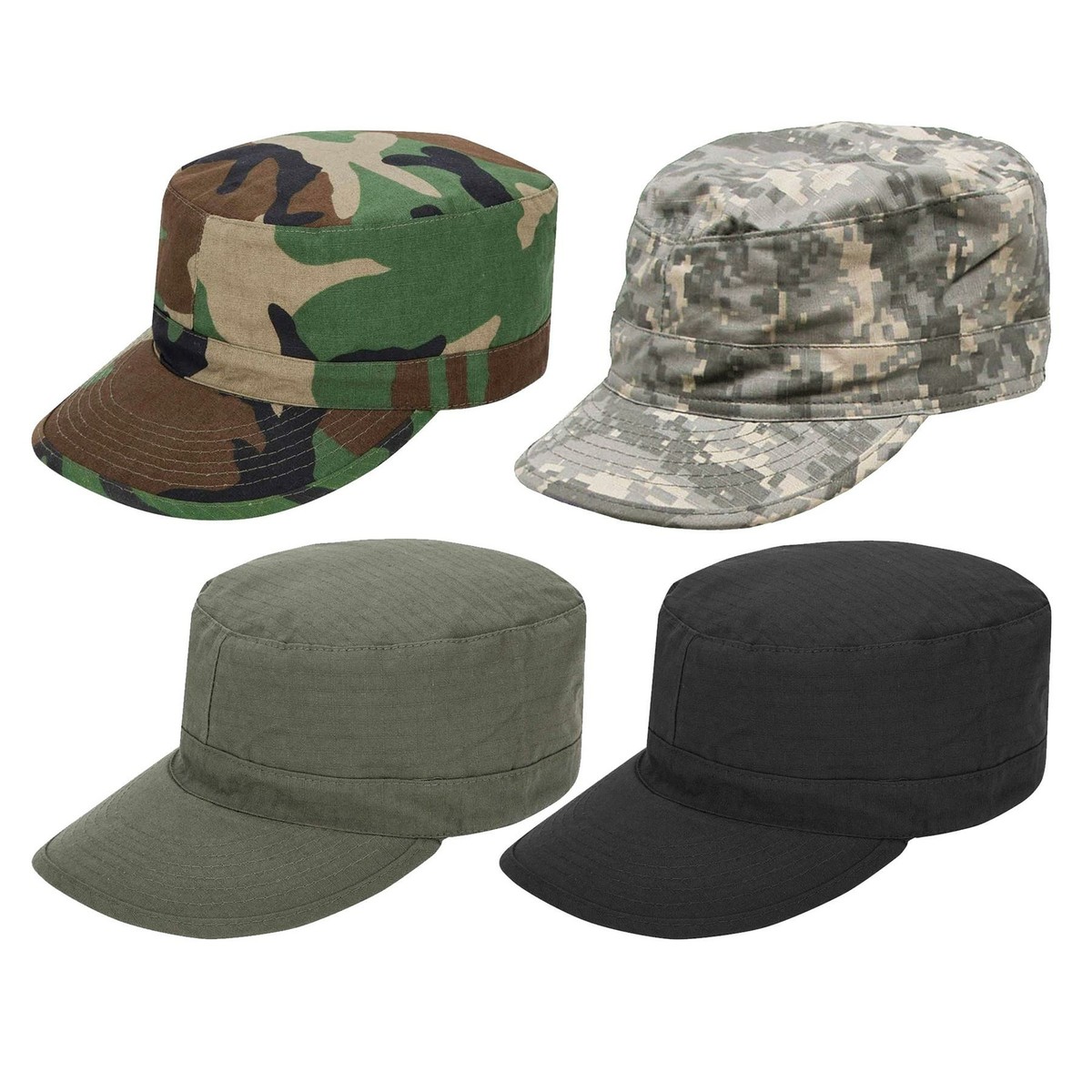 帽子 Reflect Camo Drowcode hat [olive] Army Hat Military Style Summer Patrol Ripstop Cap Digital