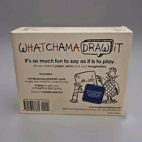 WhatchamaDRAWit Game, Fast Action, Fun-filled Drawing Game 2010 BRAND NEW SEALED - Picture 2 of 3