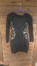 Little Black Dress Cutouts Bodycon Size 5 Small Cocktail Dress 