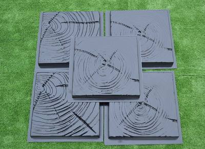 Concrete mold pavers stone patio casting concrete garden path sold set 5 pcs S17