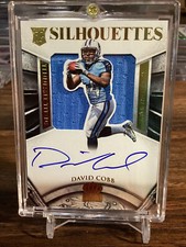 2015 Crown Royale Rookie Silhouettes Gold Jersey Autograph #208 David Cobb