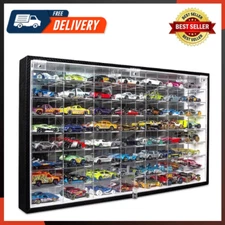 JACKCUBE Design Hot Wheels 1/64 Scale Diecast Display Case Storage Cabinet Shelf