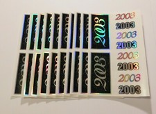 Mrs. Grossman's Stickers Lot of 10 Sheets Year 2003 Reflections Reunion B-Day