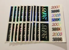 Mrs. Grossman's Stickers Lot of 10 Sheets ~Year 2003 Reflections~ Reunion B-Day