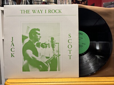 Jack Scott The Way I Rock Vinyl LP - Rare Jade Release - VG+/VG+